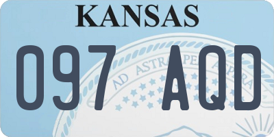 KS license plate 097AQD