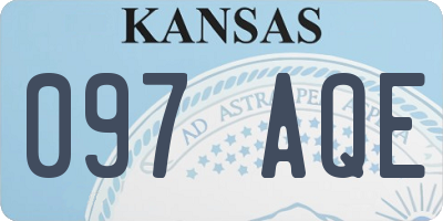 KS license plate 097AQE