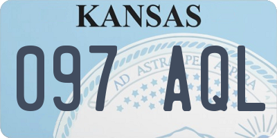 KS license plate 097AQL