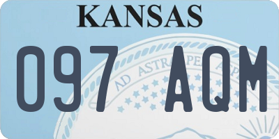KS license plate 097AQM