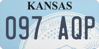 KS license plate 097AQP