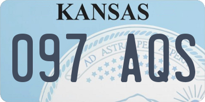 KS license plate 097AQS