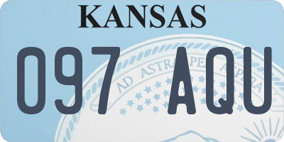 KS license plate 097AQU