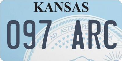 KS license plate 097ARC