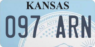 KS license plate 097ARN