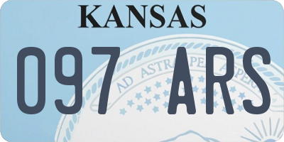 KS license plate 097ARS