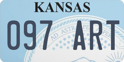 KS license plate 097ART