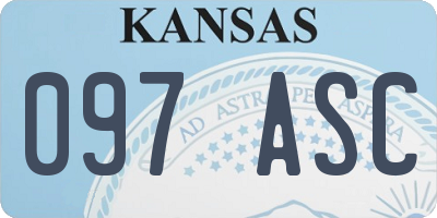 KS license plate 097ASC