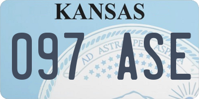 KS license plate 097ASE