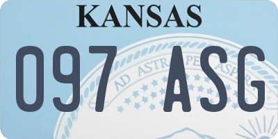 KS license plate 097ASG