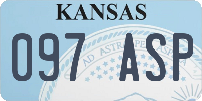 KS license plate 097ASP