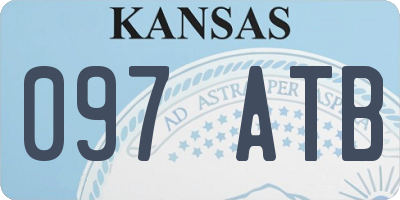KS license plate 097ATB