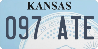 KS license plate 097ATE