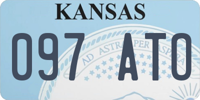 KS license plate 097ATO
