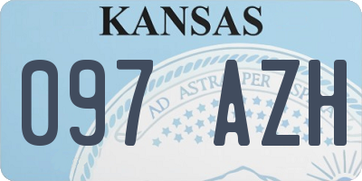 KS license plate 097AZH