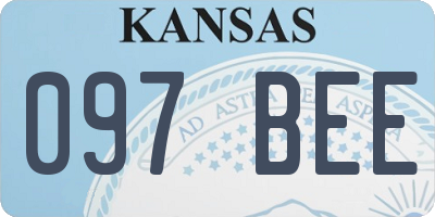 KS license plate 097BEE