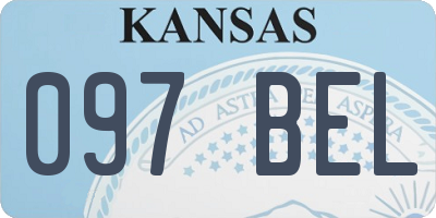KS license plate 097BEL