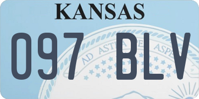 KS license plate 097BLV