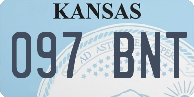 KS license plate 097BNT