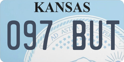 KS license plate 097BUT