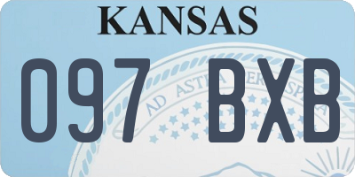 KS license plate 097BXB