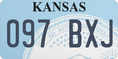 KS license plate 097BXJ