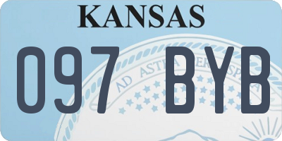 KS license plate 097BYB