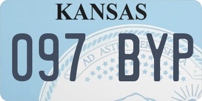 KS license plate 097BYP