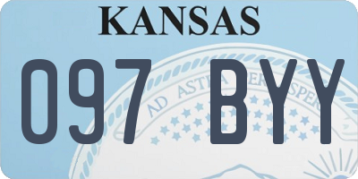 KS license plate 097BYY