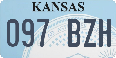 KS license plate 097BZH