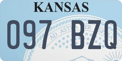 KS license plate 097BZQ