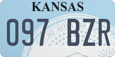 KS license plate 097BZR
