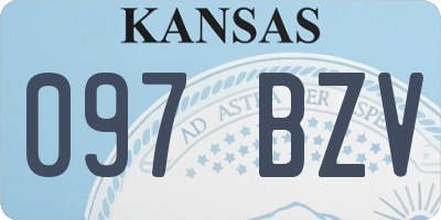 KS license plate 097BZV