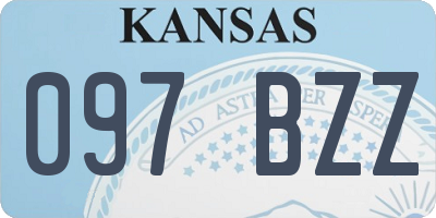 KS license plate 097BZZ