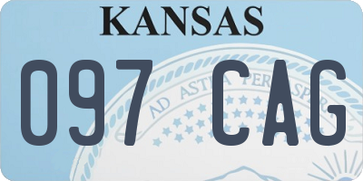 KS license plate 097CAG