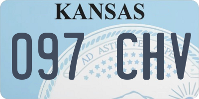 KS license plate 097CHV