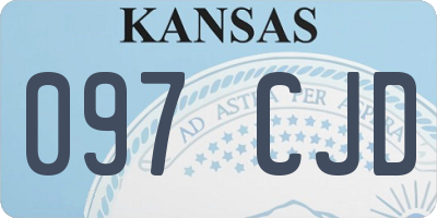 KS license plate 097CJD