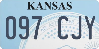 KS license plate 097CJY