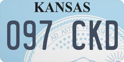 KS license plate 097CKD