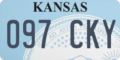 KS license plate 097CKY