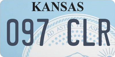 KS license plate 097CLR