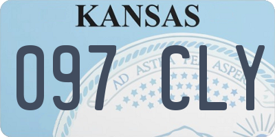 KS license plate 097CLY