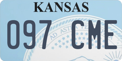 KS license plate 097CME