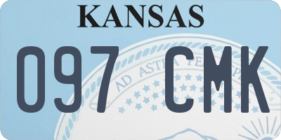 KS license plate 097CMK