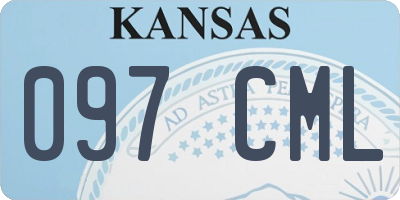 KS license plate 097CML