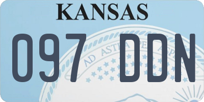 KS license plate 097DDN