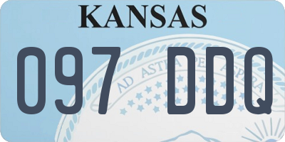 KS license plate 097DDQ