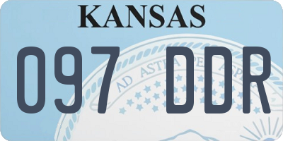 KS license plate 097DDR