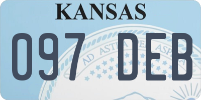 KS license plate 097DEB