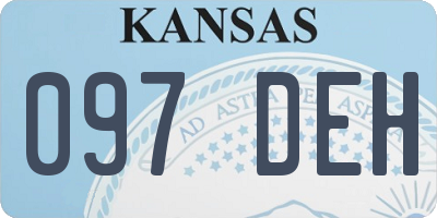 KS license plate 097DEH